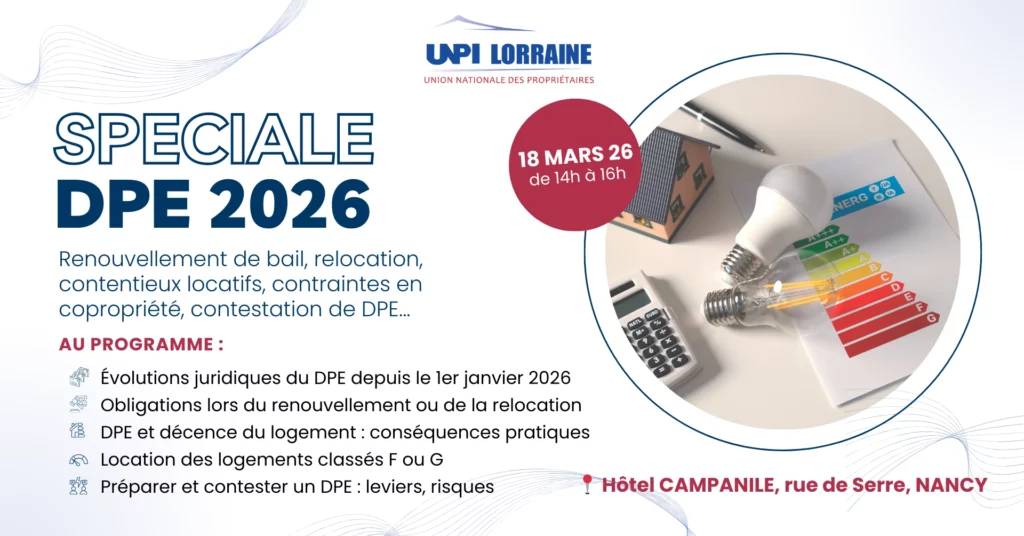 CONFÉRENCE - 19 mars 2026 : Spéciale DPE 2026